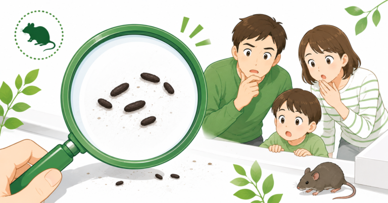 ネズミふん画像で確認！大きさと見分け方