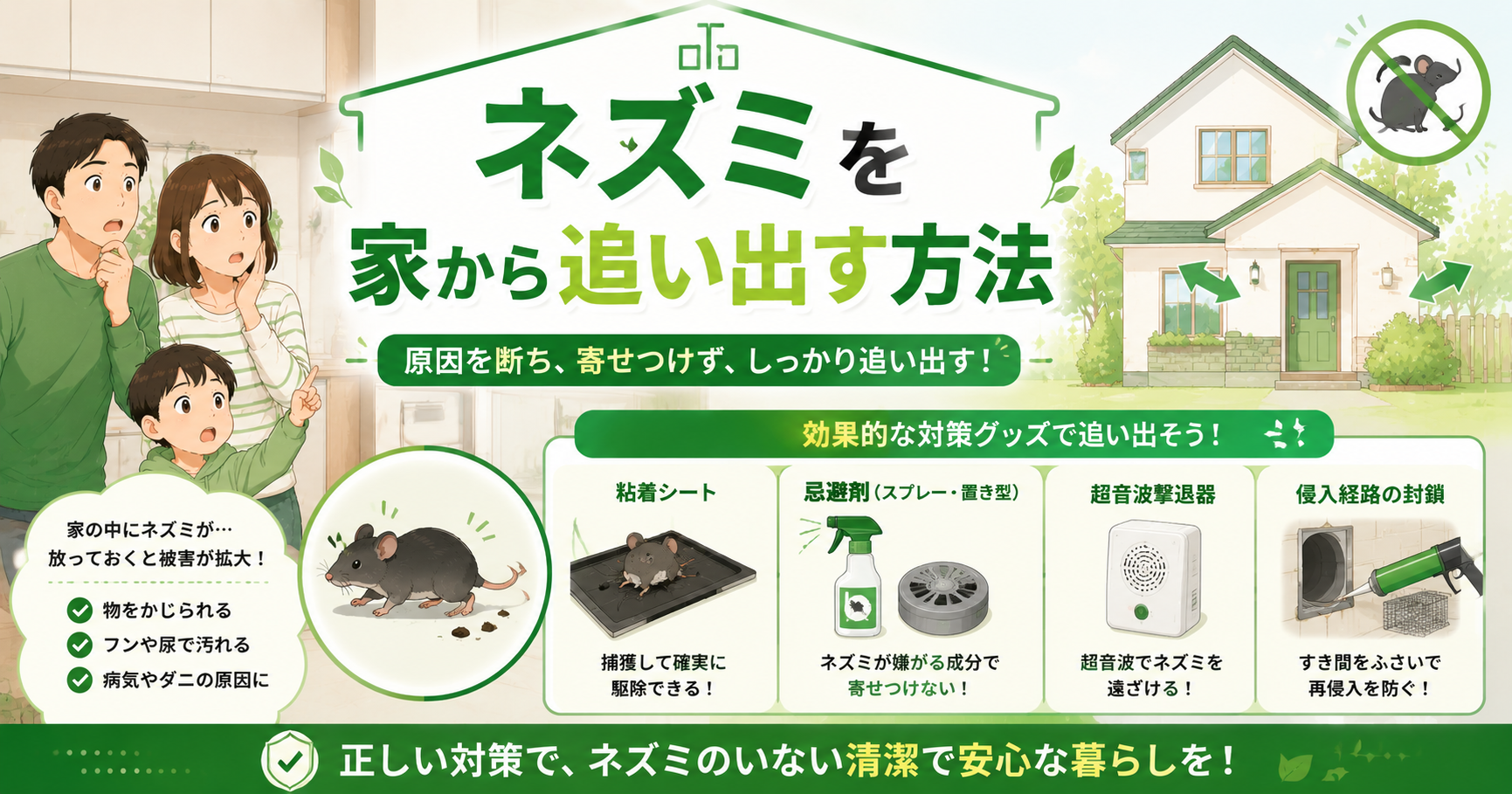 ネズミを家から追い出す方法
