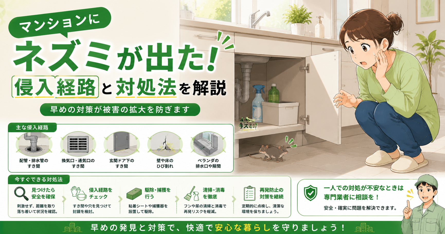 マンション ネズミ 対処法