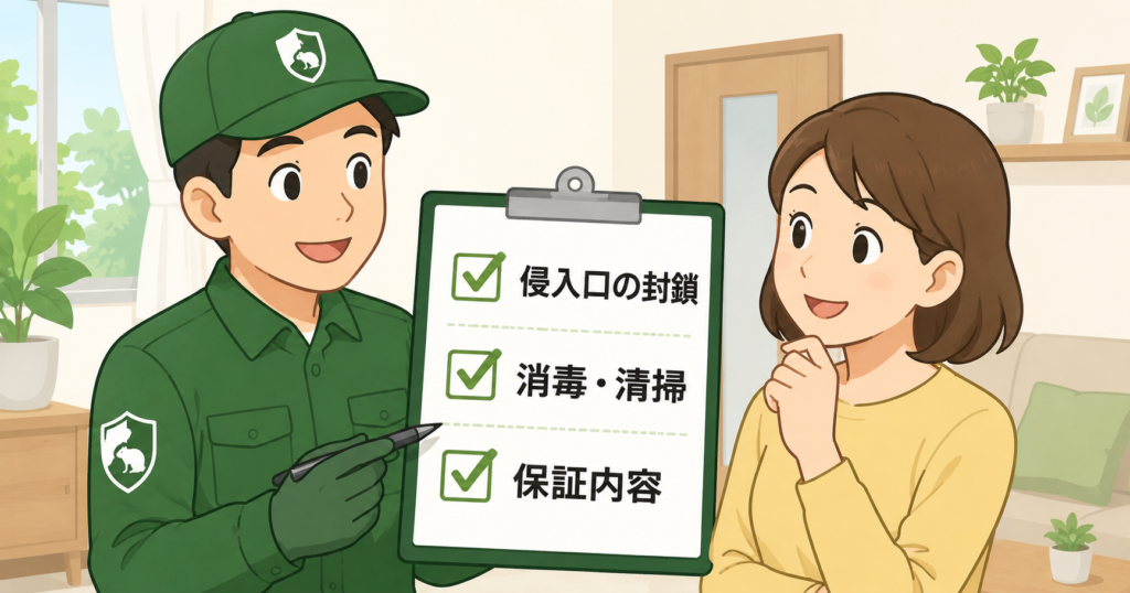 害獣駆除の見積もりで確認すべき3つのポイント