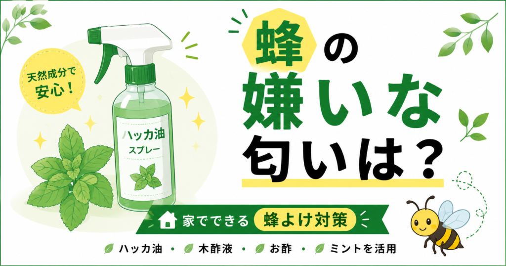 蜂の嫌いな匂いは？家でできる対策