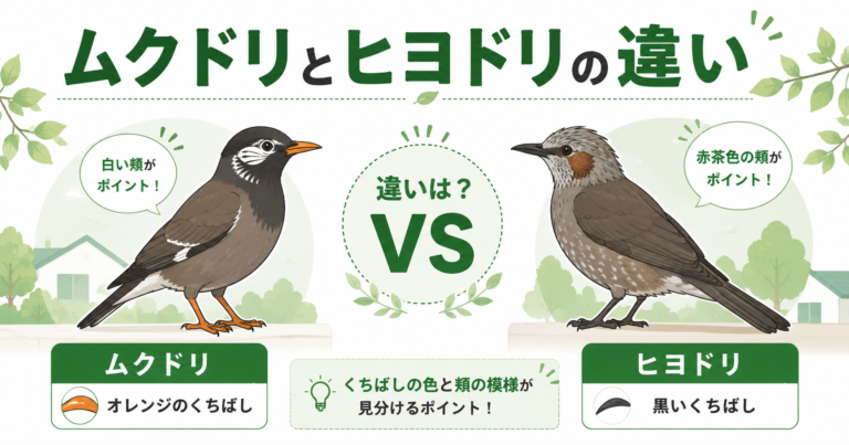ムクドリとヒヨドリの違いは？特徴・被害・対策まとめ