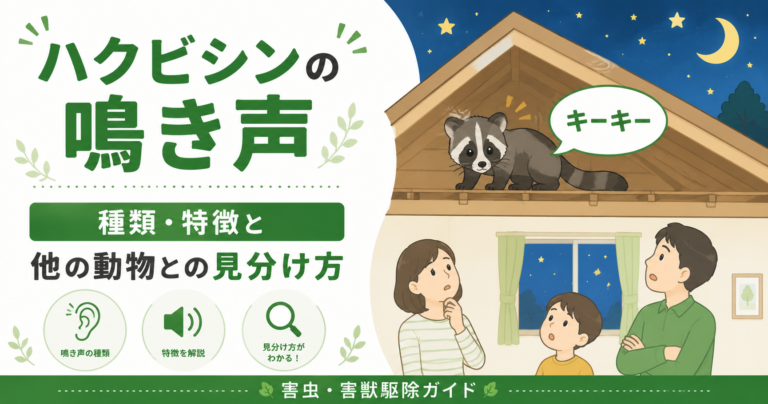 ハクビシンの鳴き声｜種類・特徴と他の動物との見分け方