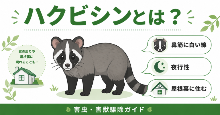 ハクビシンとは？特徴・生態・被害サインと対処法まとめ