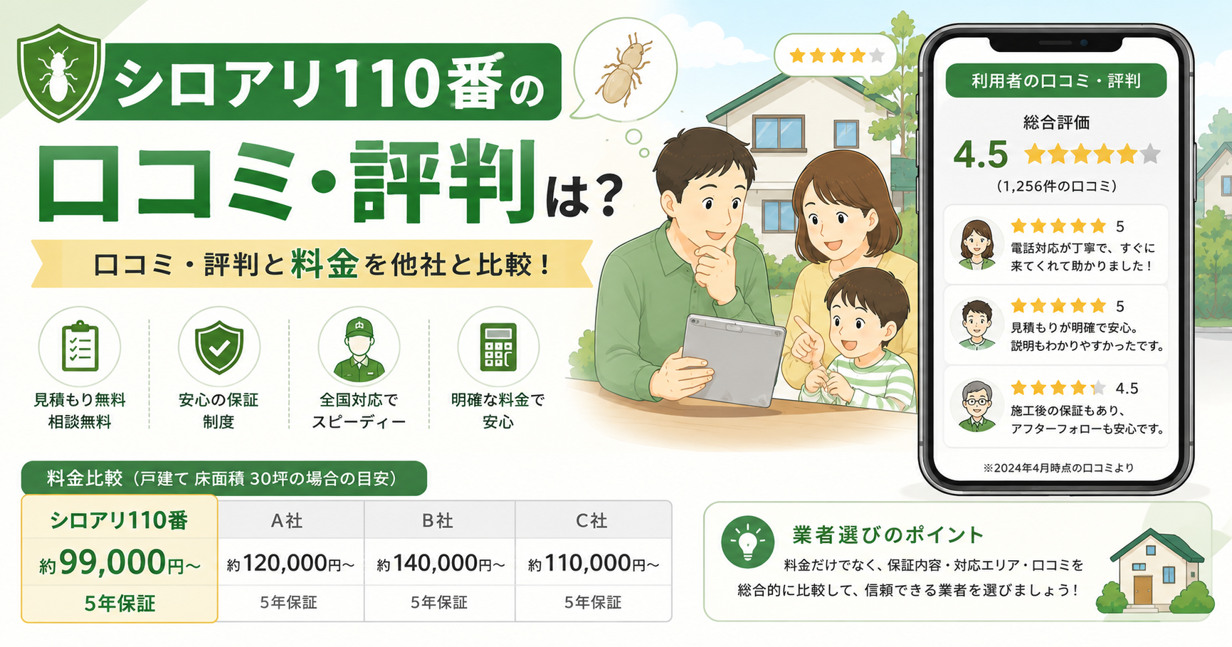 シロアリ110番 口コミ